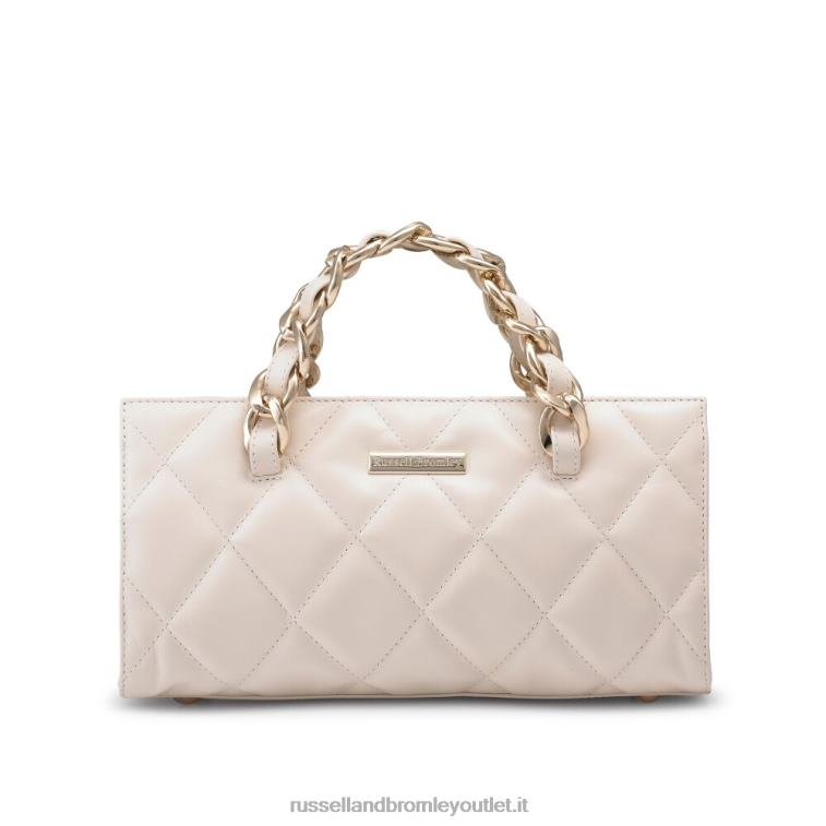 beige V0V4J744Russell And Bromley pochette rettangolare prisma glam