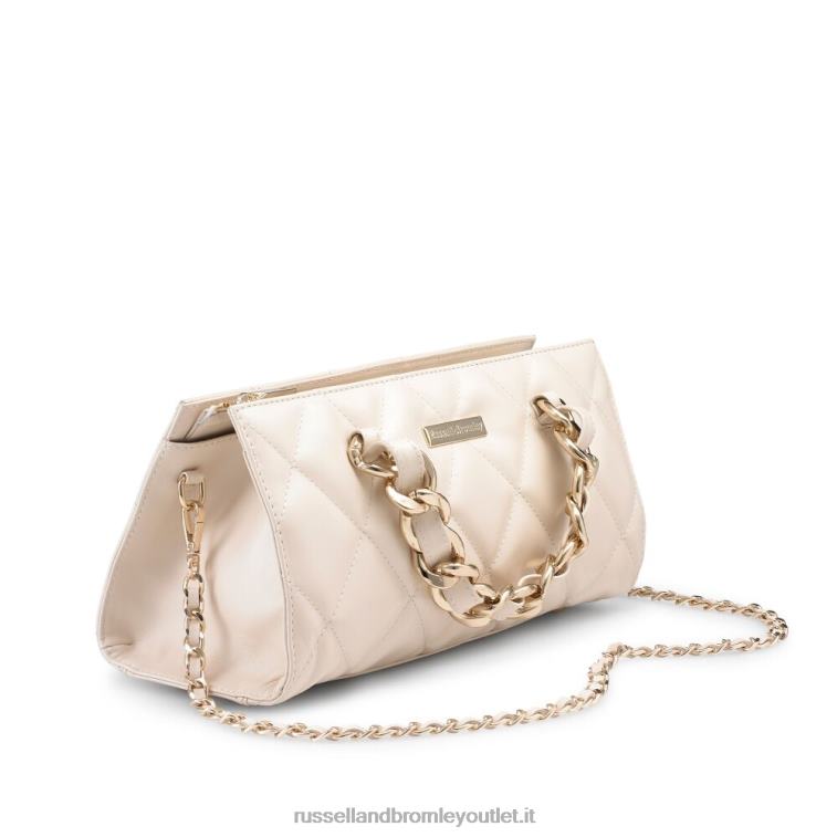 beige V0V4J744Russell And Bromley pochette rettangolare prisma glam