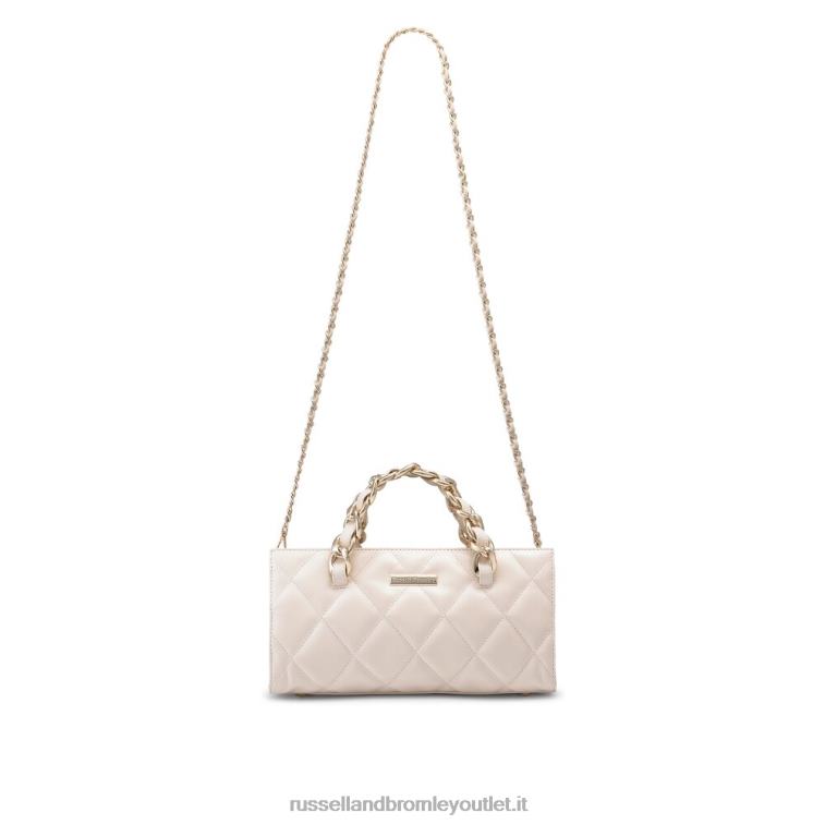 beige V0V4J744Russell And Bromley pochette rettangolare prisma glam