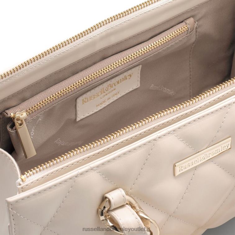 beige V0V4J744Russell And Bromley pochette rettangolare prisma glam