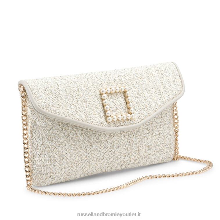 beige V0V4J779Russell And Bromley pochette mezzanotte pochette con finiture in perle