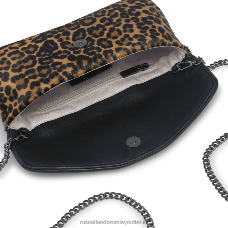 leopardo V0V4J777Russell And Bromley pochette con fibbia impreziosita da pochette gioiello