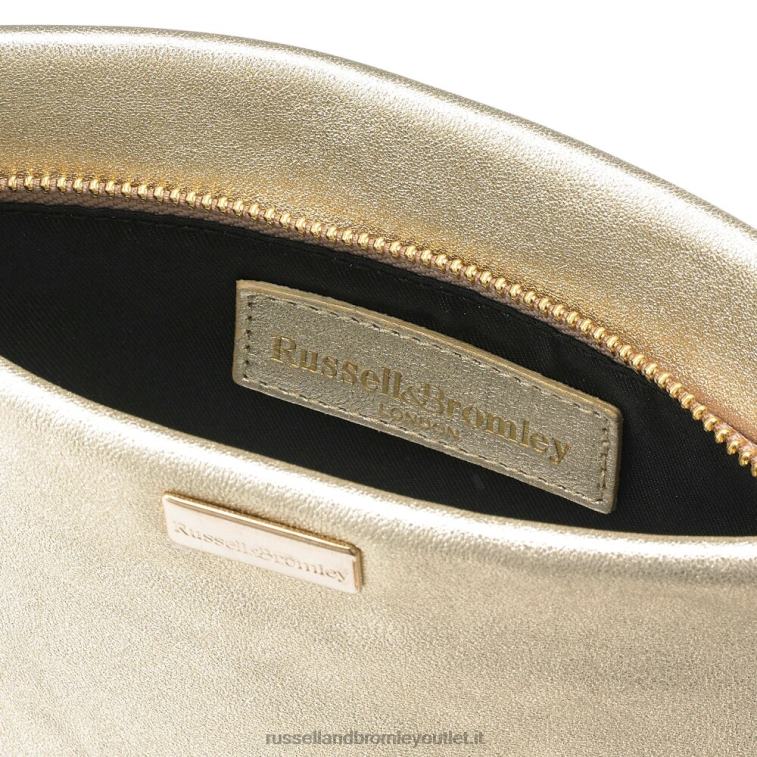 metallico V0V4J782Russell And Bromley tasca superiore con cerniera toppouch