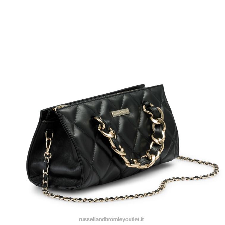 nero V0V4J745Russell And Bromley pochette rettangolare prisma glam
