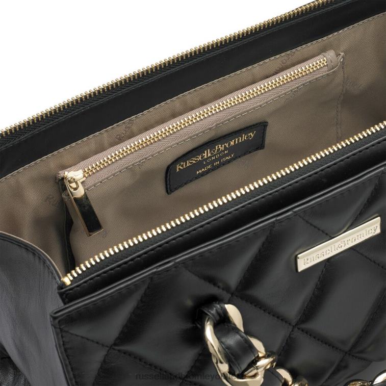 nero V0V4J745Russell And Bromley pochette rettangolare prisma glam
