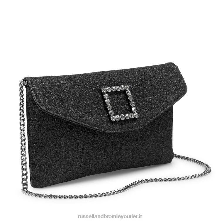 nero V0V4J770Russell And Bromley pochette con fibbia impreziosita da favola