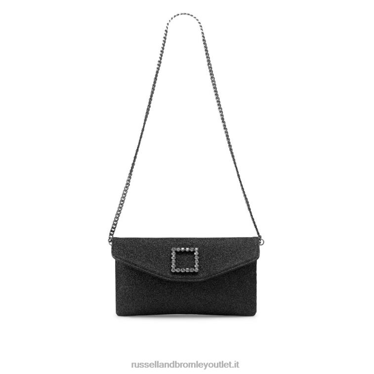 nero V0V4J770Russell And Bromley pochette con fibbia impreziosita da favola
