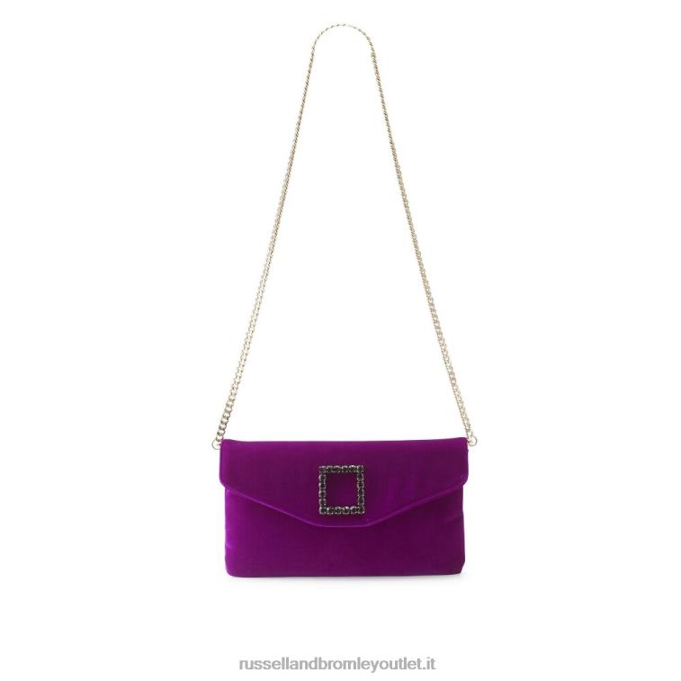 rosa V0V4J691Russell And Bromley pochette con fibbia impreziosita da pochette gioiello
