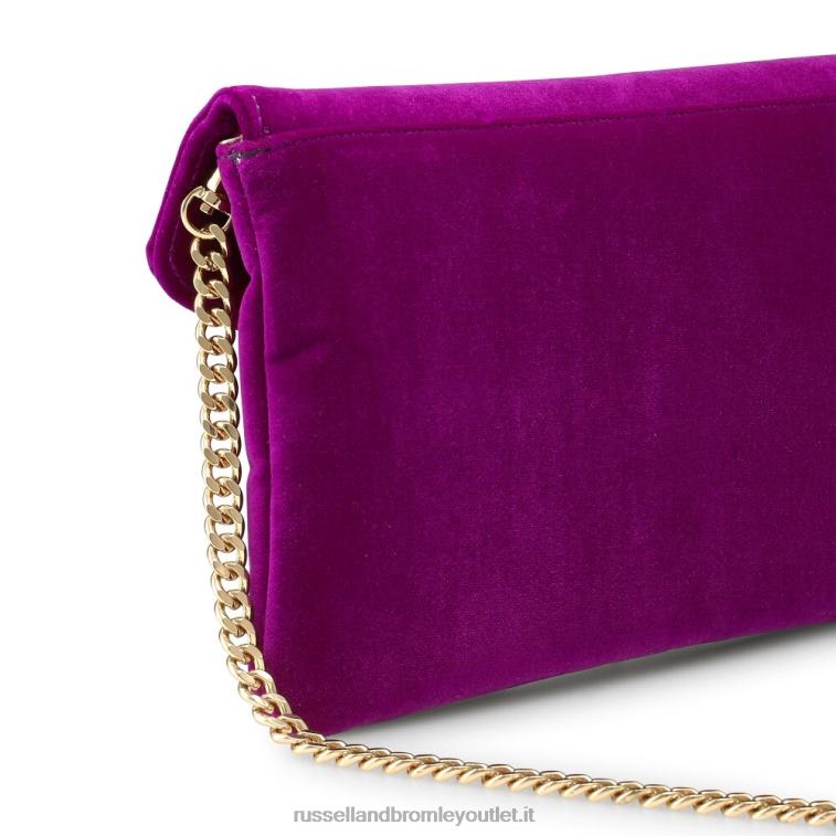 rosa V0V4J691Russell And Bromley pochette con fibbia impreziosita da pochette gioiello