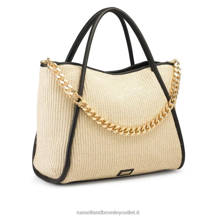 beige V0V4J694Russell And Bromley borsa a tracolla con catena icon est/ovest