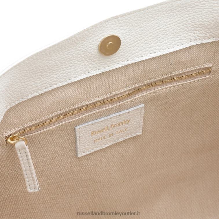 bianco V0V4J679Russell And Bromley borsa a tracolla con catena icon est/ovest