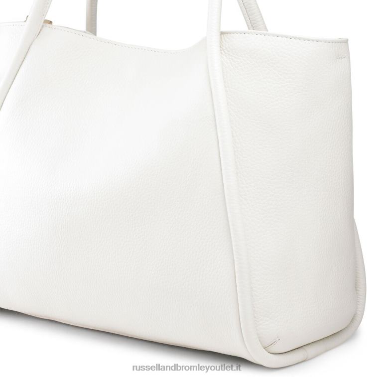 bianco V0V4J679Russell And Bromley borsa a tracolla con catena icon est/ovest