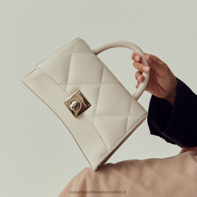 bianco V0V4J727Russell And Bromley borsa a tracolla strutturata on the rocks