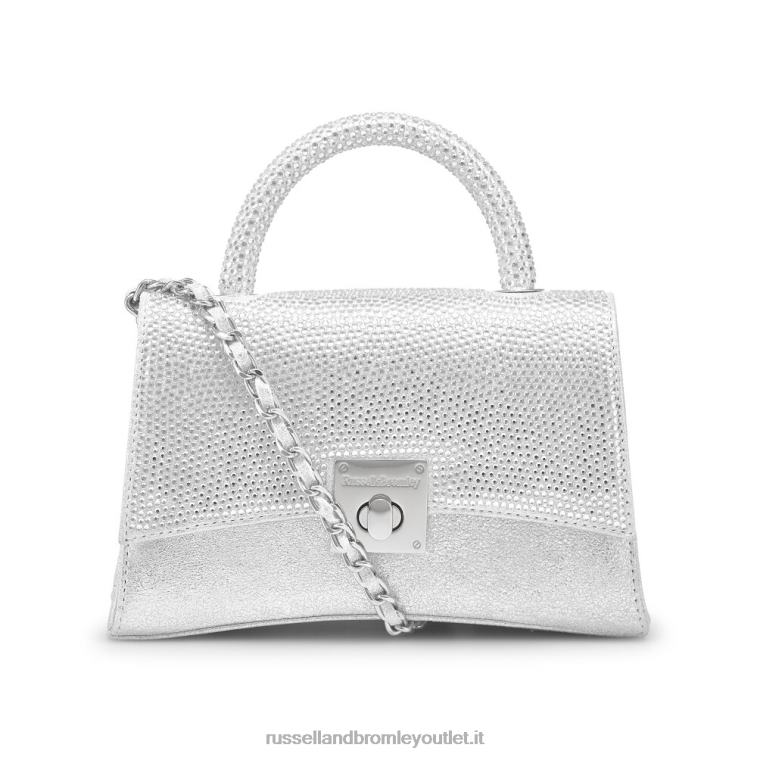 metallico V0V4J723 donne Russell And Bromley borsa a tracolla strutturata on the rocks