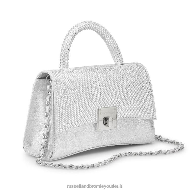 metallico V0V4J723 donne Russell And Bromley borsa a tracolla strutturata on the rocks
