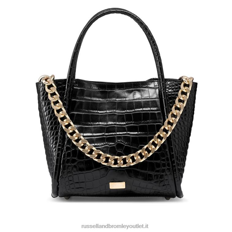nero V0V4J703Russell And Bromley icona mini mini borsa a tracolla con catena