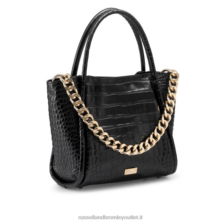 nero V0V4J703Russell And Bromley icona mini mini borsa a tracolla con catena