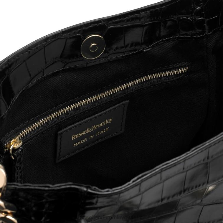 nero V0V4J703Russell And Bromley icona mini mini borsa a tracolla con catena