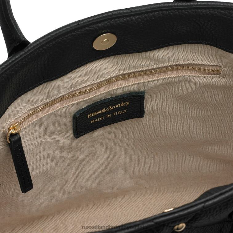 nero V0V4J706Russell And Bromley trapunta tempestata di stelle e borsa con borchie