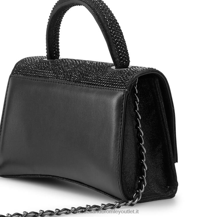 nero V0V4J722Russell And Bromley borsa a tracolla strutturata on the rocks