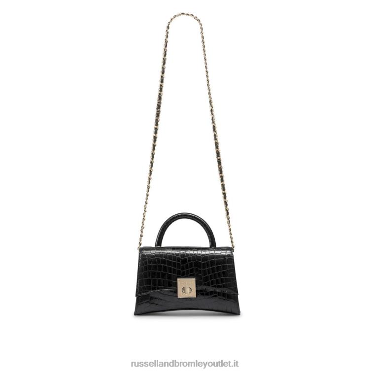nero V0V4J724Russell And Bromley borsa a tracolla strutturata on the rocks