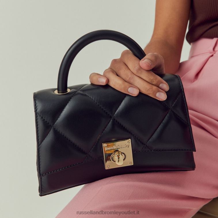 nero V0V4J742Russell And Bromley borsa a tracolla strutturata on the rocks