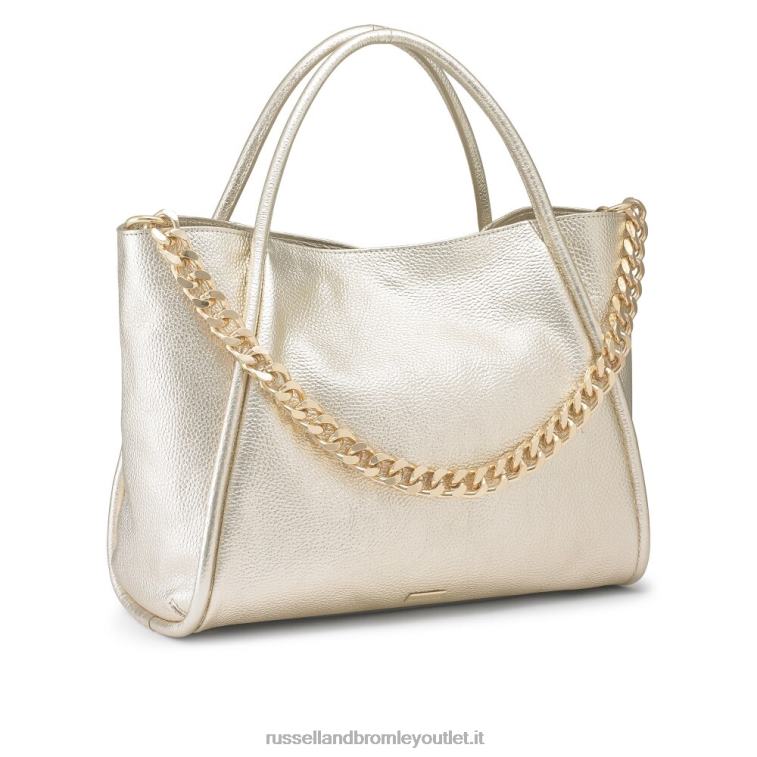 oro V0V4J677Russell And Bromley borsa a tracolla con catena icon est/ovest