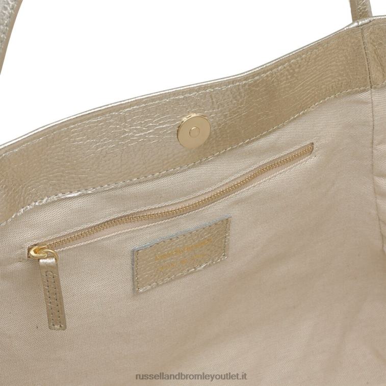 oro V0V4J677Russell And Bromley borsa a tracolla con catena icon est/ovest