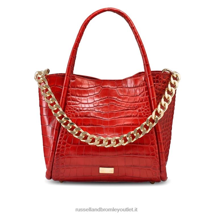 rosso V0V4J702 donne Russell And Bromley icona mini mini borsa a tracolla con catena