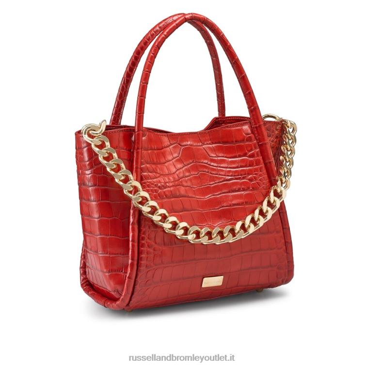 rosso V0V4J702 donne Russell And Bromley icona mini mini borsa a tracolla con catena