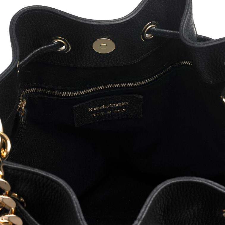 nero V0V4J748Russell And Bromley iconica borsa a secchiello con catena