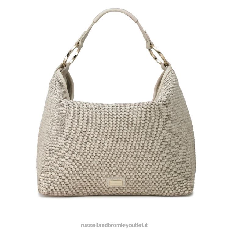 V0V4J683Russell And Bromley borsa a spalla in rafia con volant