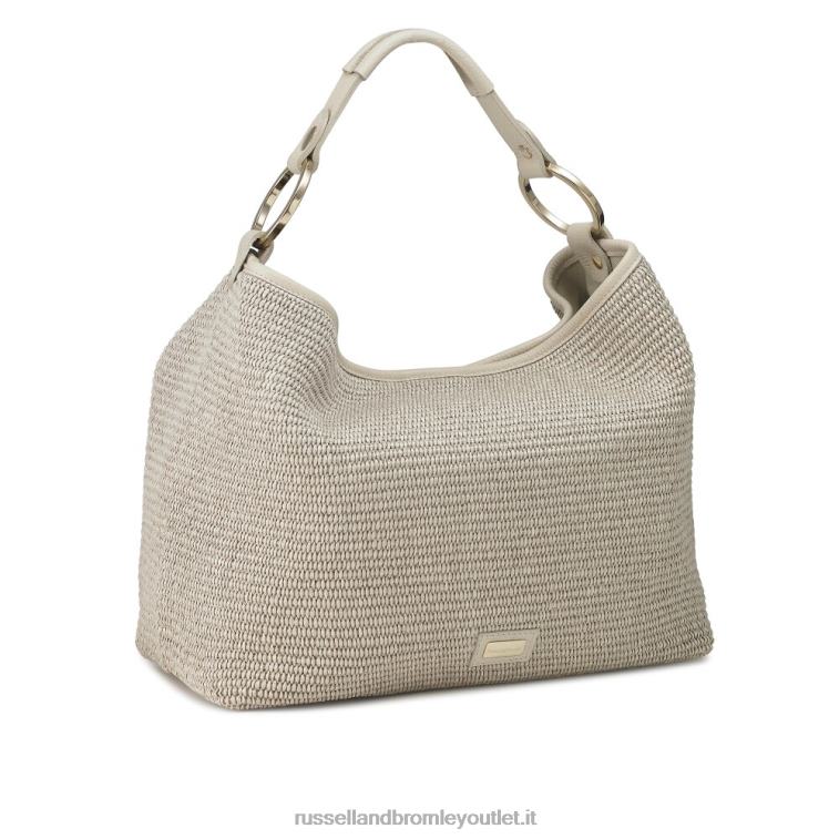 V0V4J683Russell And Bromley borsa a spalla in rafia con volant