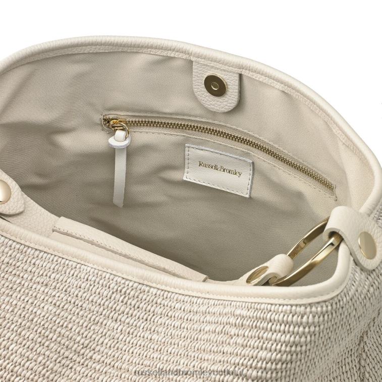 V0V4J683Russell And Bromley borsa a spalla in rafia con volant