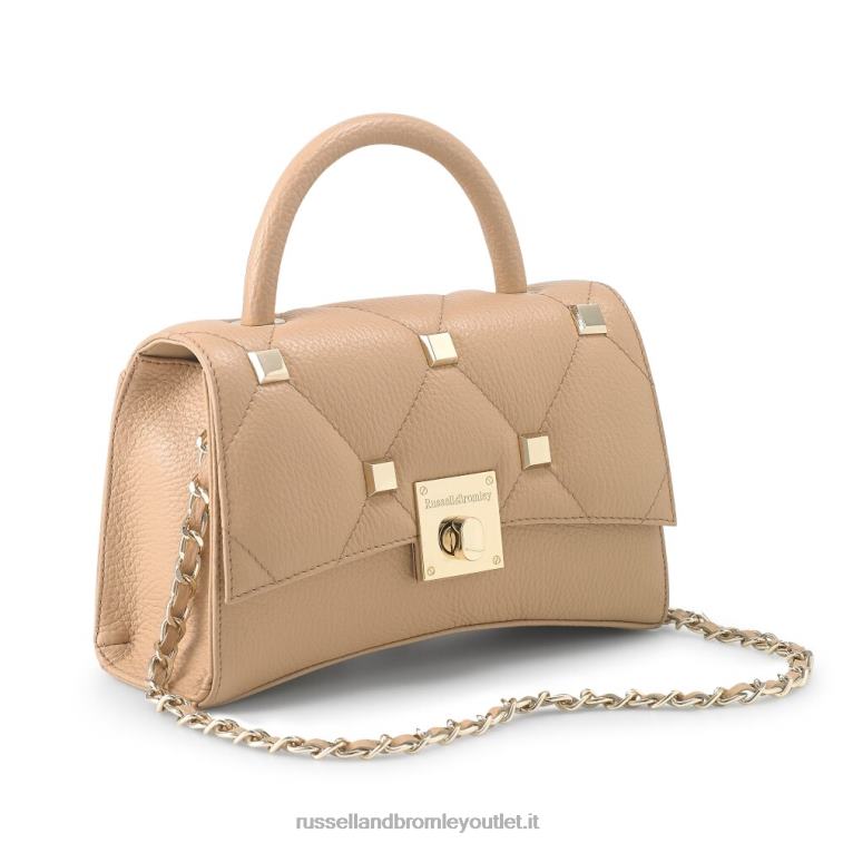 beige V0V4J747Russell And Bromley spalla con patta con borchie rockonrocks