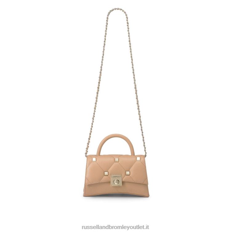 beige V0V4J747Russell And Bromley spalla con patta con borchie rockonrocks