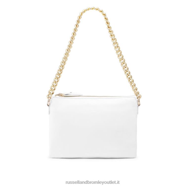 bianco V0V4J762Russell And Bromley sulla tasca con zip sulla spalla a catena