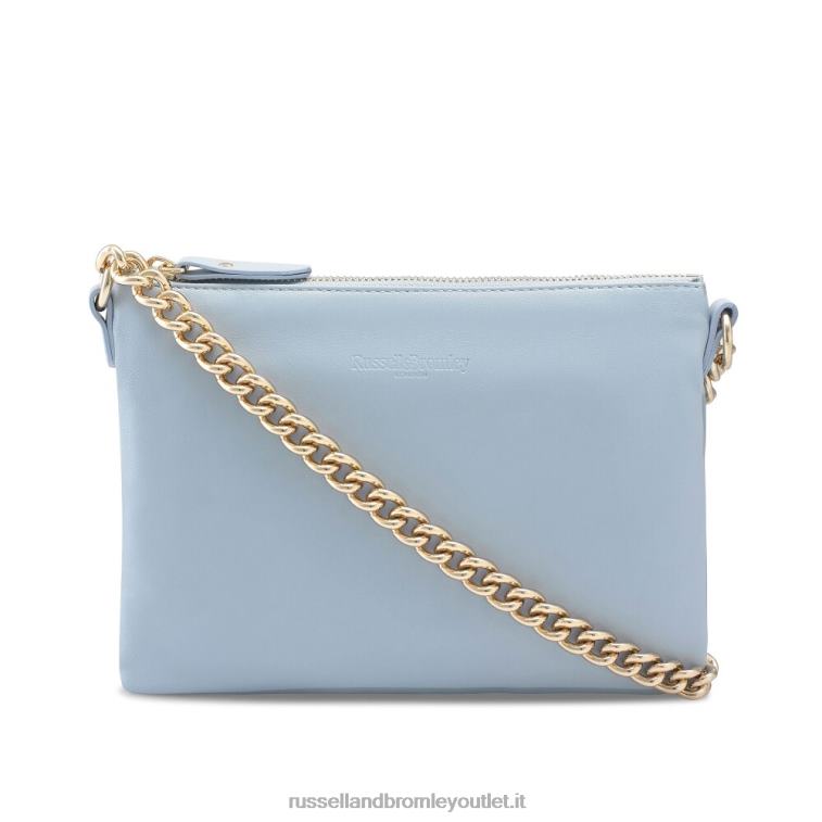 blu V0V4J772Russell And Bromley sulla tasca con zip sulla spalla a catena