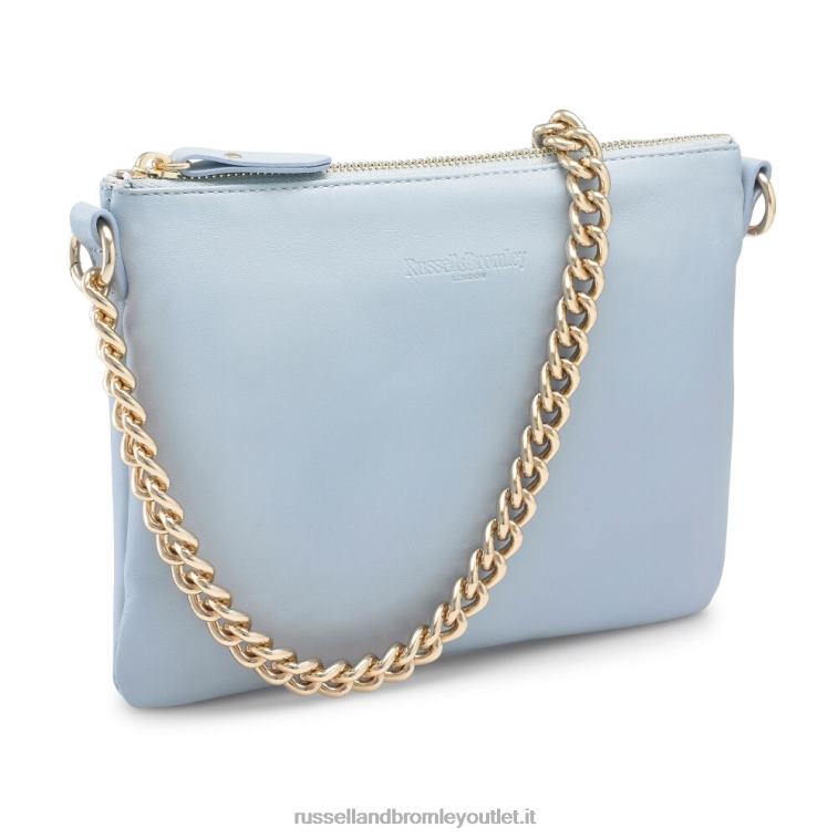 blu V0V4J772Russell And Bromley sulla tasca con zip sulla spalla a catena