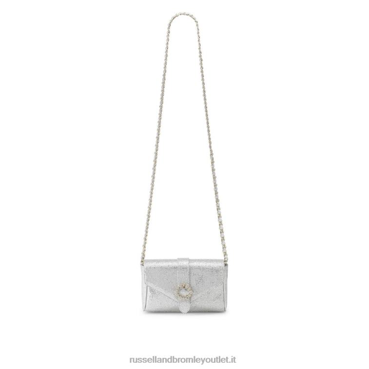 metallico V0V4J684Russell And Bromley borsa a catena con fibbia rigorosamente gioiello