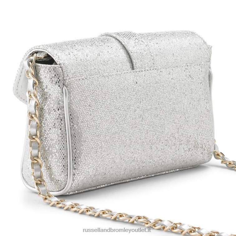 metallico V0V4J684Russell And Bromley borsa a catena con fibbia rigorosamente gioiello
