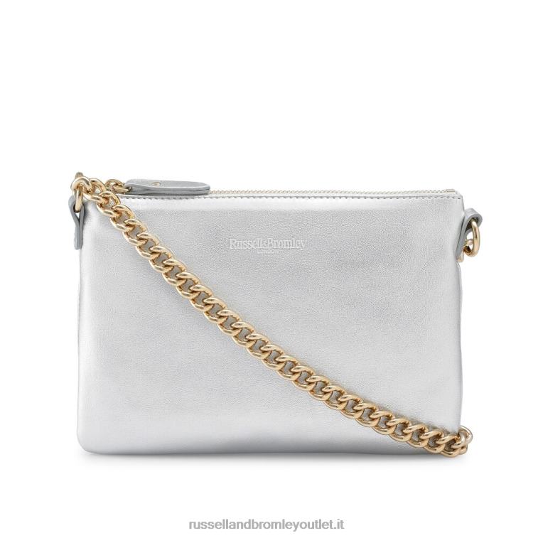 metallico V0V4J766Russell And Bromley sulla tasca con zip sulla spalla a catena