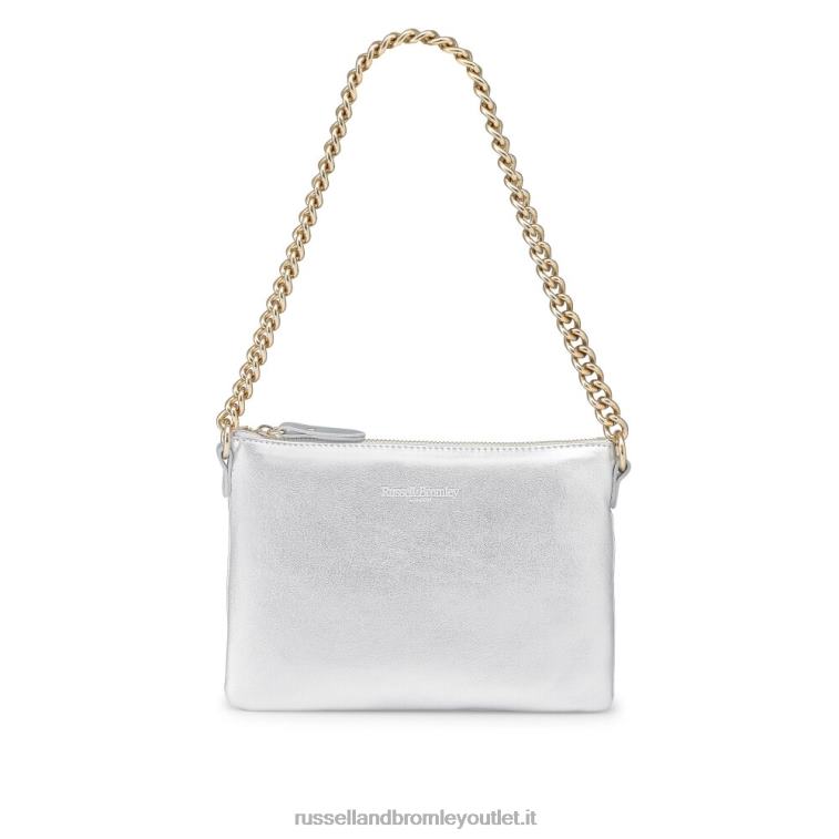 metallico V0V4J766Russell And Bromley sulla tasca con zip sulla spalla a catena