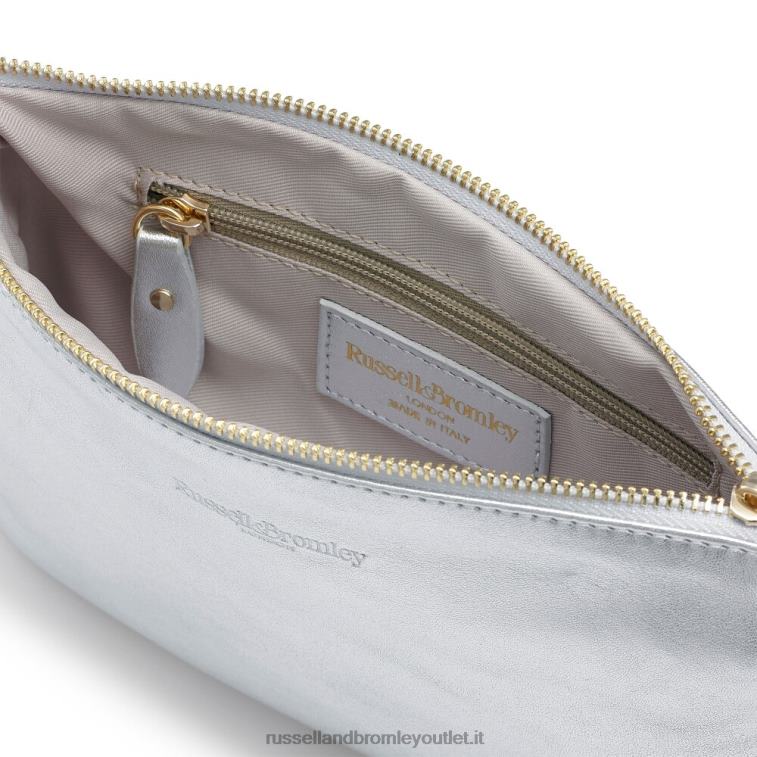 metallico V0V4J766Russell And Bromley sulla tasca con zip sulla spalla a catena