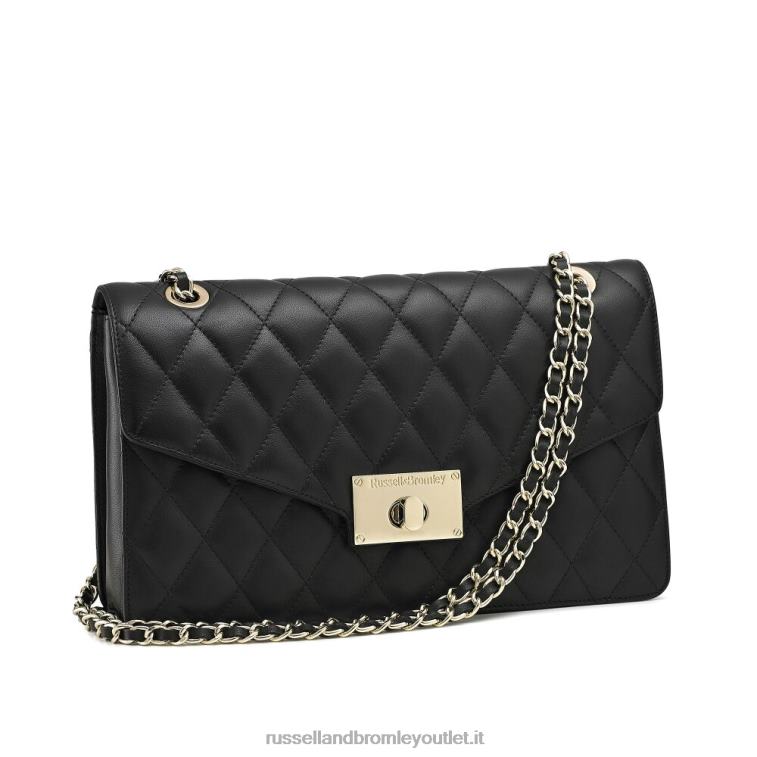 nero V0V4J669Russell And Bromley borsa a tracolla a catena grande quiltchain