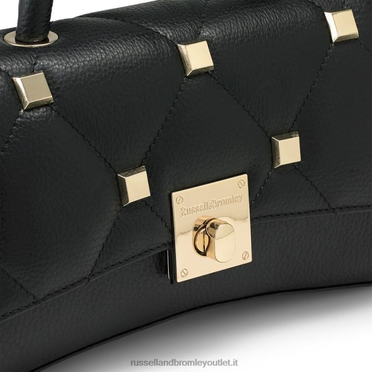 nero V0V4J746Russell And Bromley spalla con patta con borchie rockonrocks