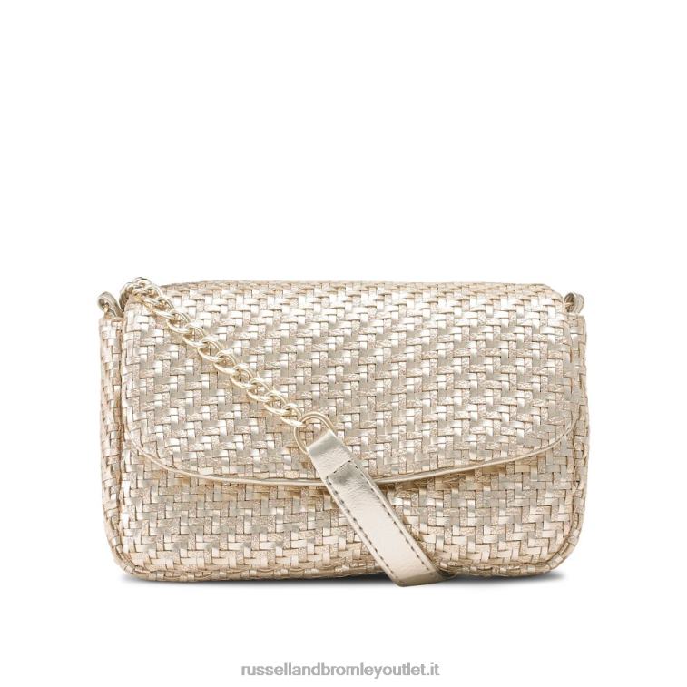 oro V0V4J734Russell And Bromley borsa a tracolla intrecciata liberty