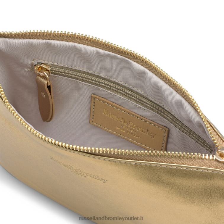oro V0V4J764Russell And Bromley sulla tasca con zip sulla spalla a catena