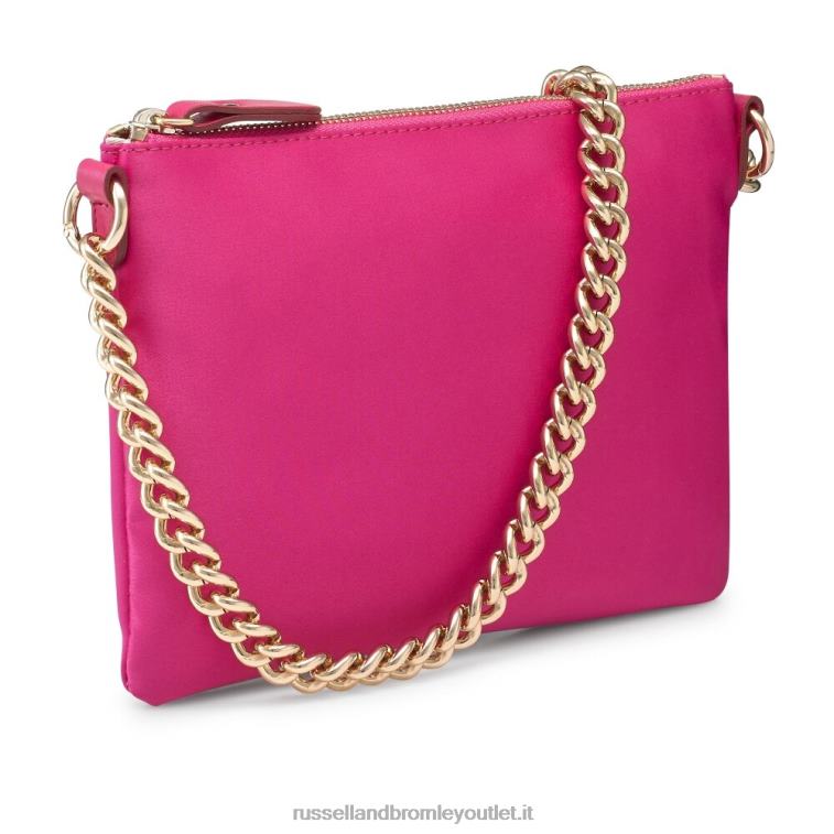 rosa V0V4J763Russell And Bromley sulla tasca con zip sulla spalla a catena