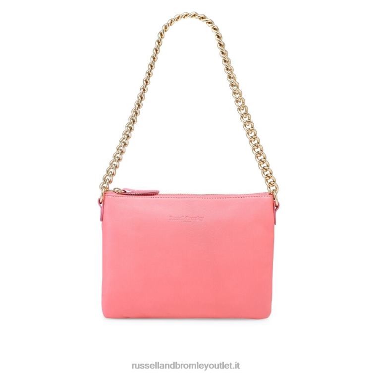 rosa V0V4J769Russell And Bromley sulla tasca con zip sulla spalla a catena